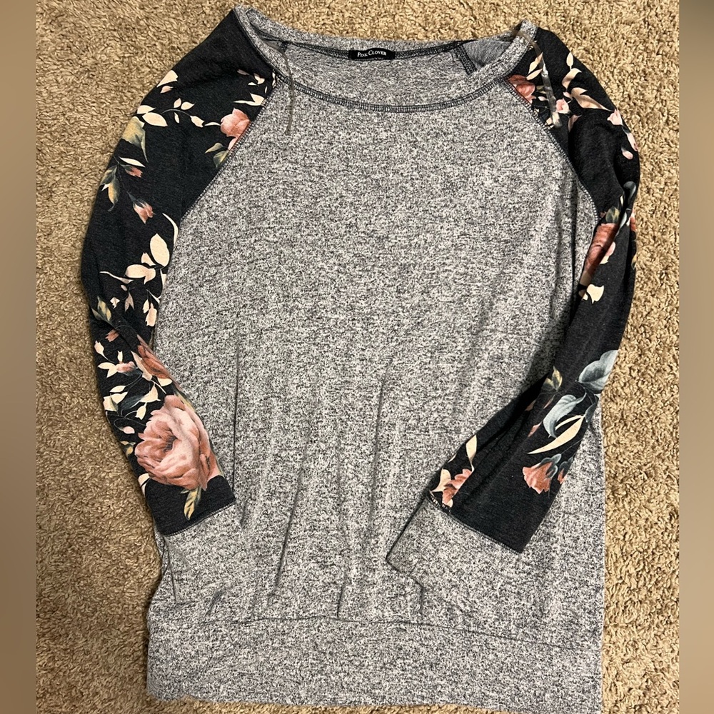 Floral sweater